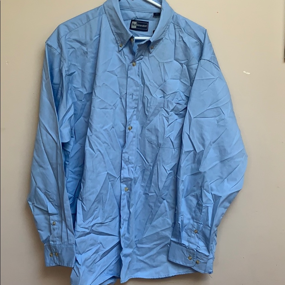 Blue Generation stain resistant “dress” work shirt